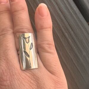 Sterling Silver Tulip Ring